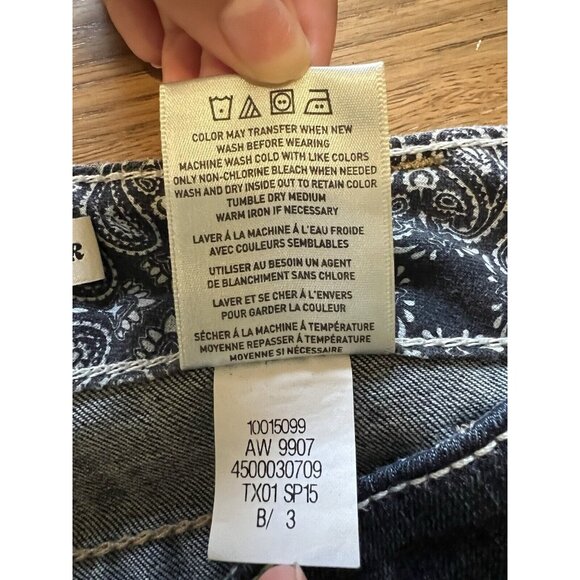 Ariat Real Denim Jeans Womens 30R‎ Blue Mid Rise Thick Stitch Boot Cut Western - Picture 14 of 15